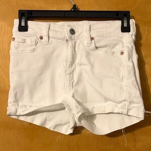 American Eagle Outfitters White Jean Shorts